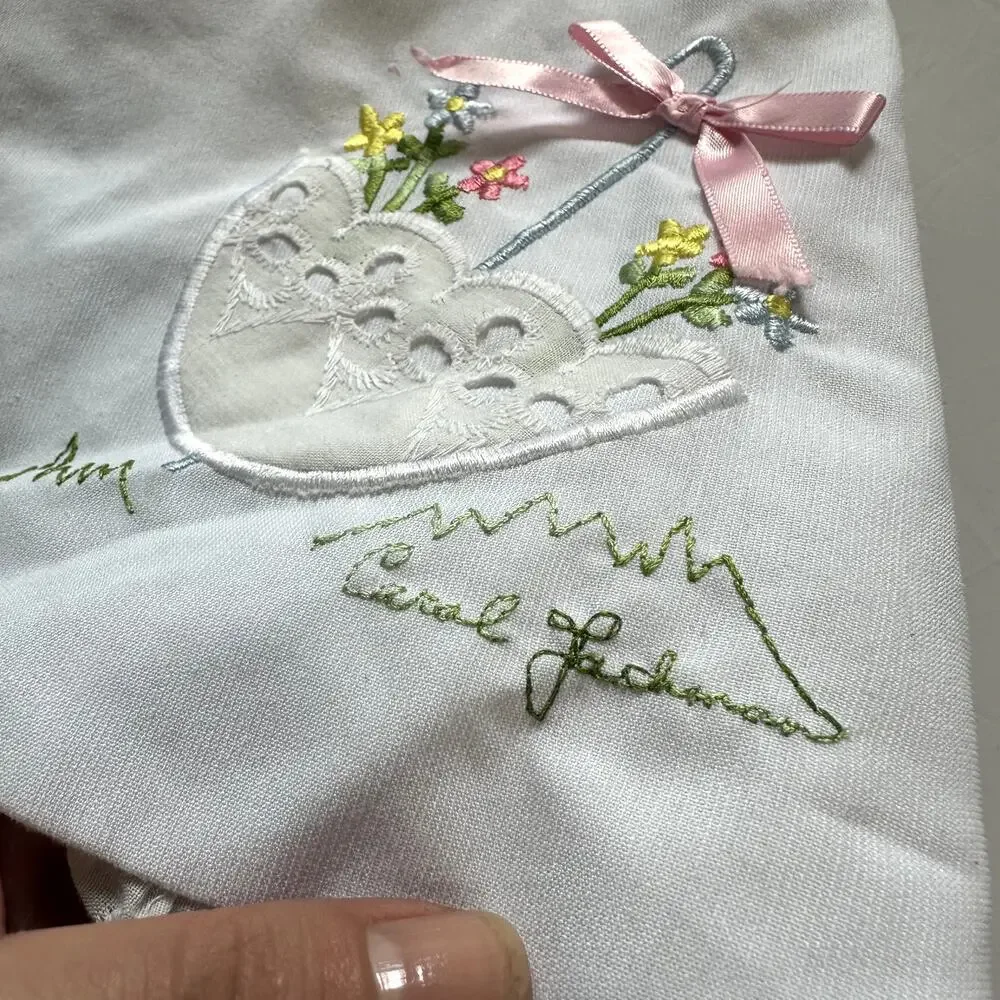 Vintage Howday Sportswear Of Miami Embroidered Pinafore Apron Dress